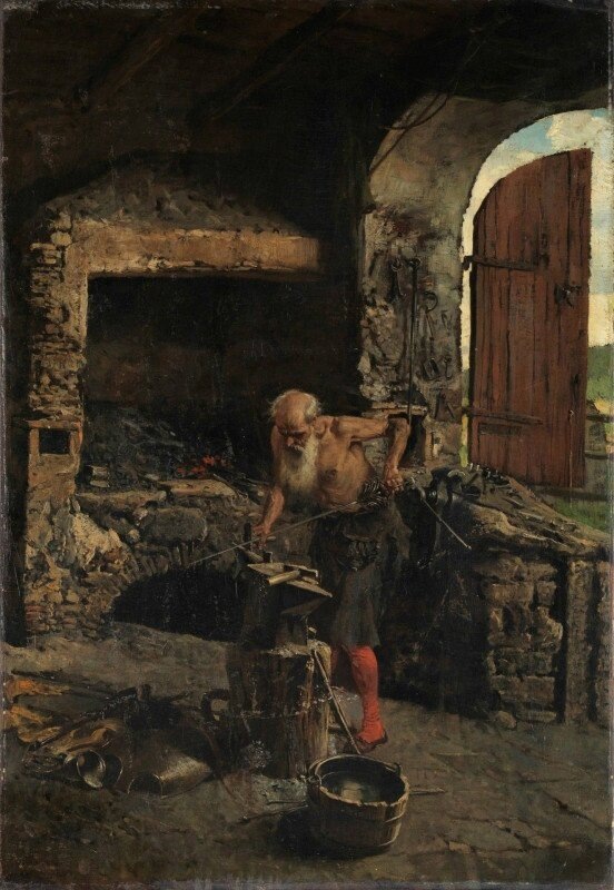 Мариано Фортуни и Марсаль. "Кузнец-оружейник", 1867 г.