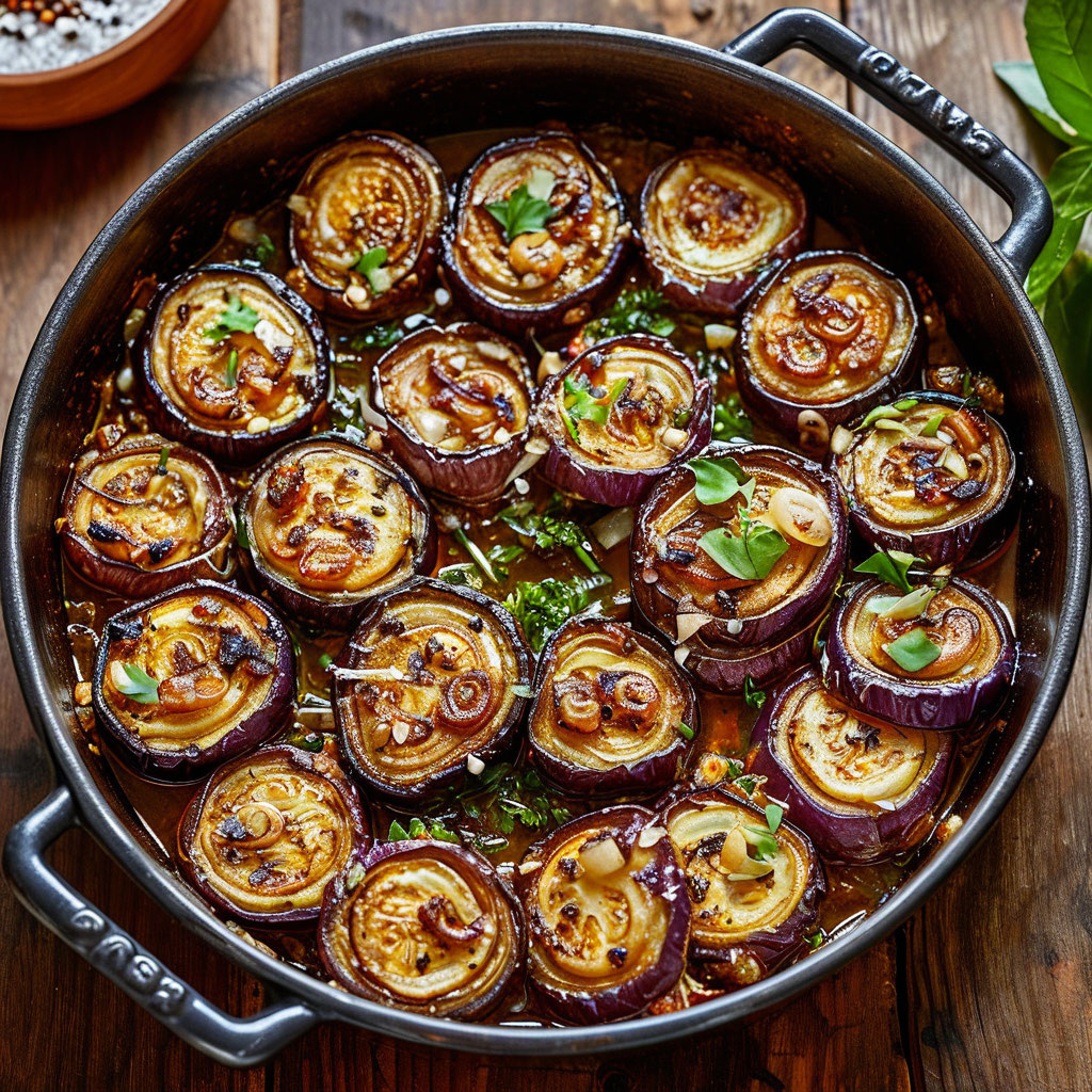 Солнечные баклажаны с луком: простой рецепт вкусных заготовок на зиму!