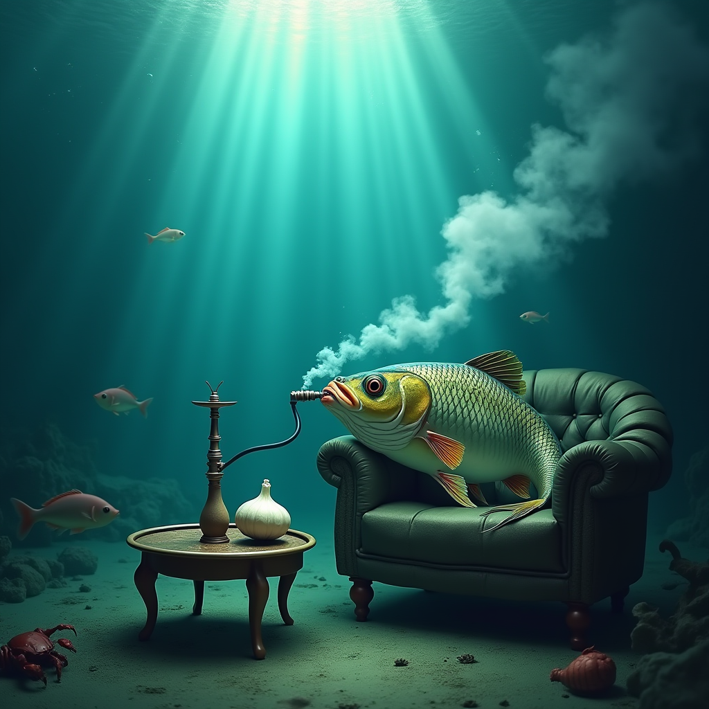 Когда натрескался прикормки с трюфелями.