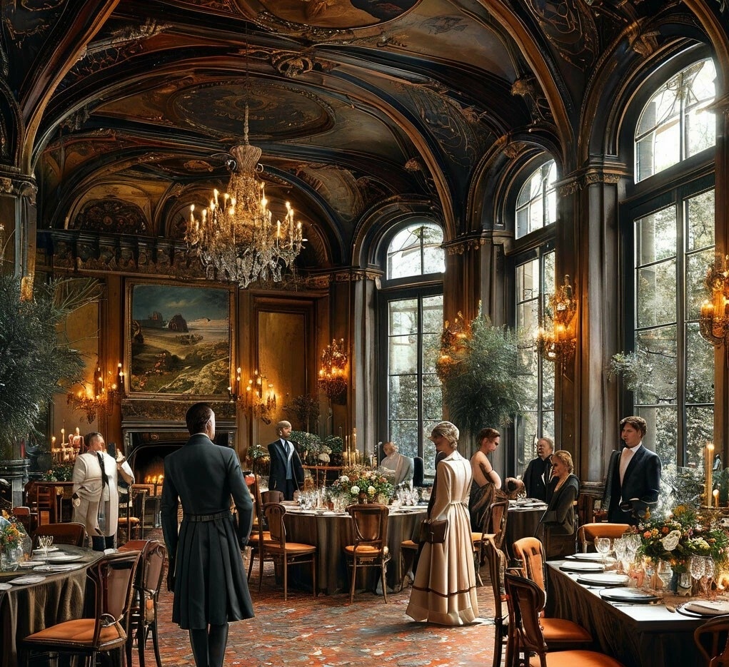 Тусовка изготовлено ИИ 