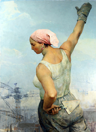 В. Серов. «Строительница»