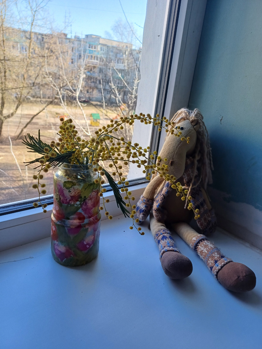 Ваза в подарок от старшего сына)