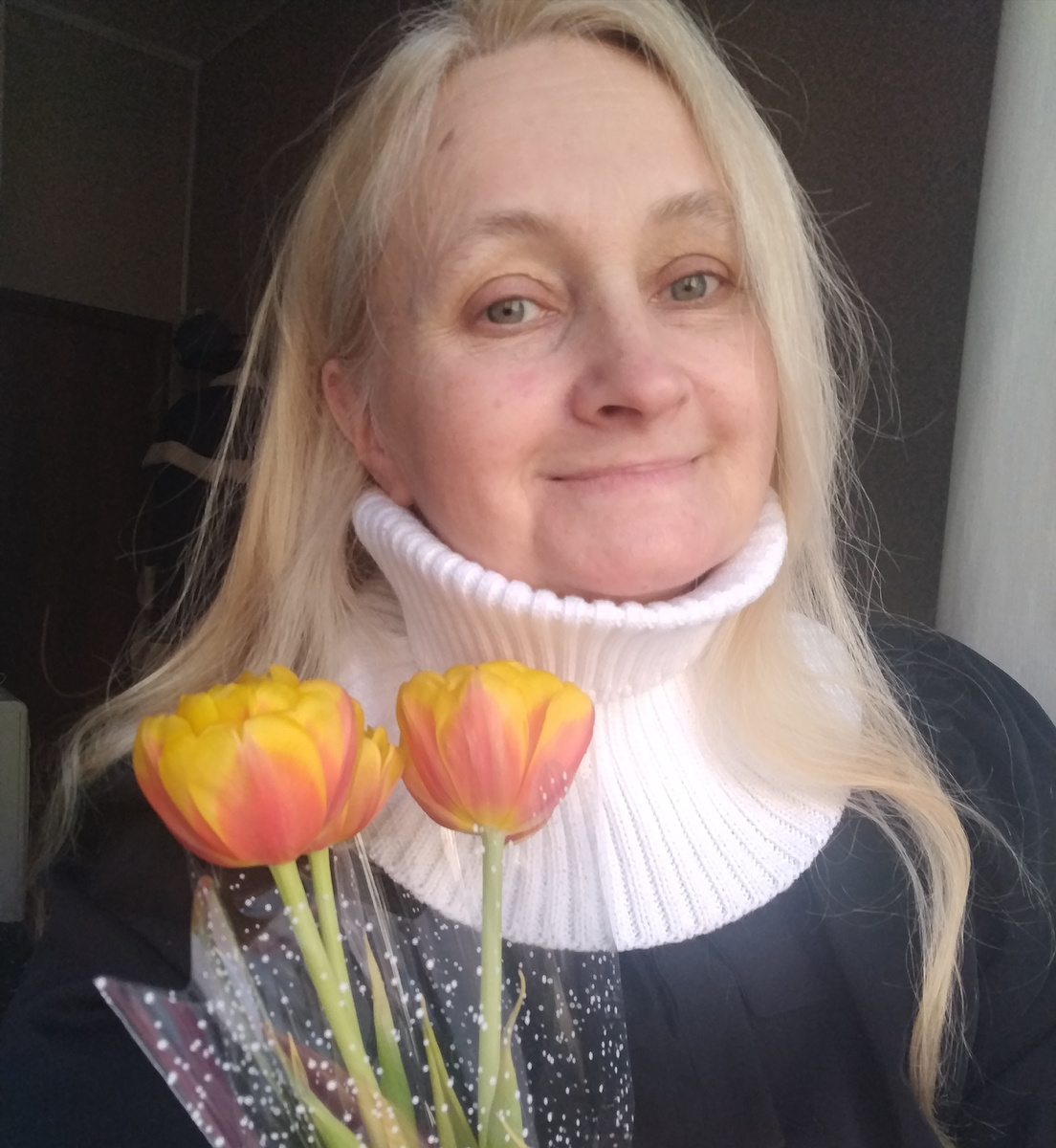 Тюльпаны для дочки к женскому дню.