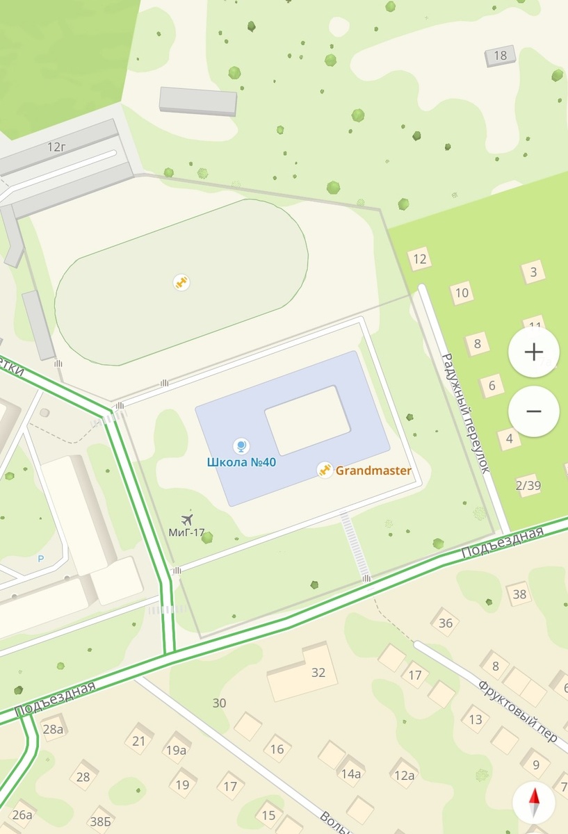 Месторасположение памятника на карте