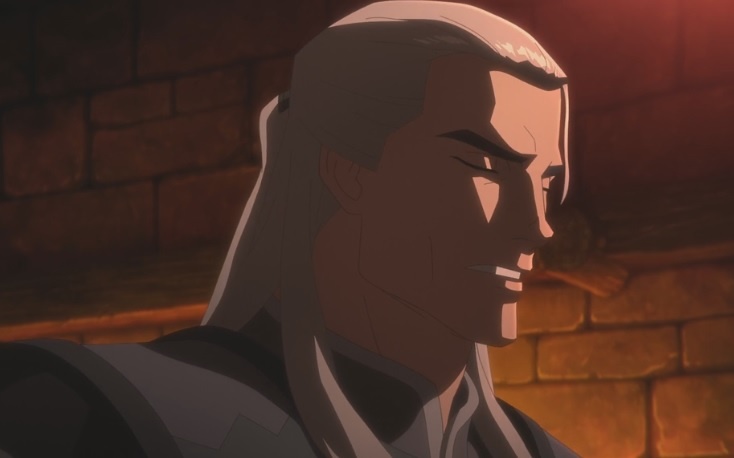 Геральт, у тебя лапша в волосах застряла. А... это прическа такая... Извини.