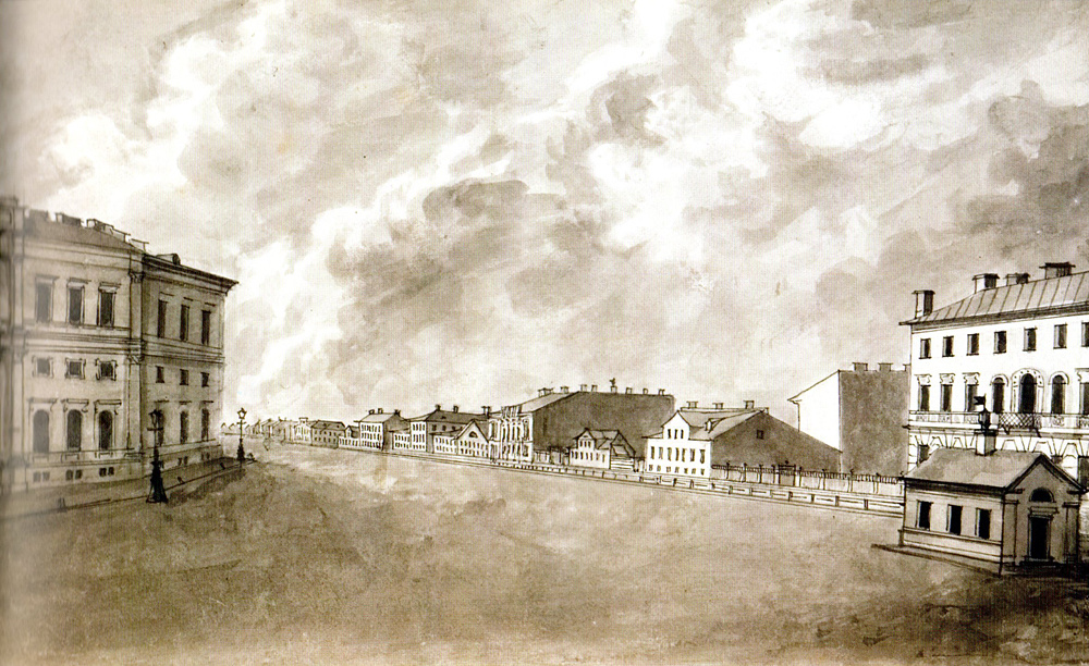 Перспектива Лиговского канала от Знаменской площади