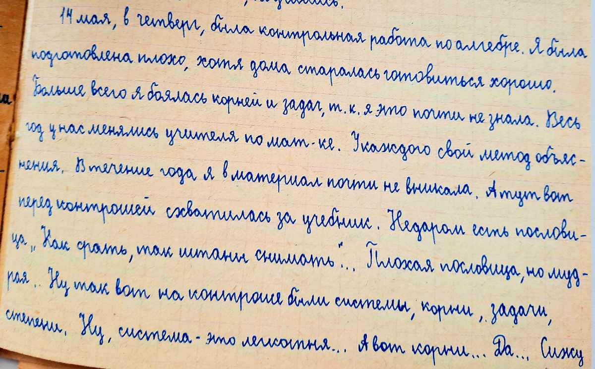 Из личного дневника 