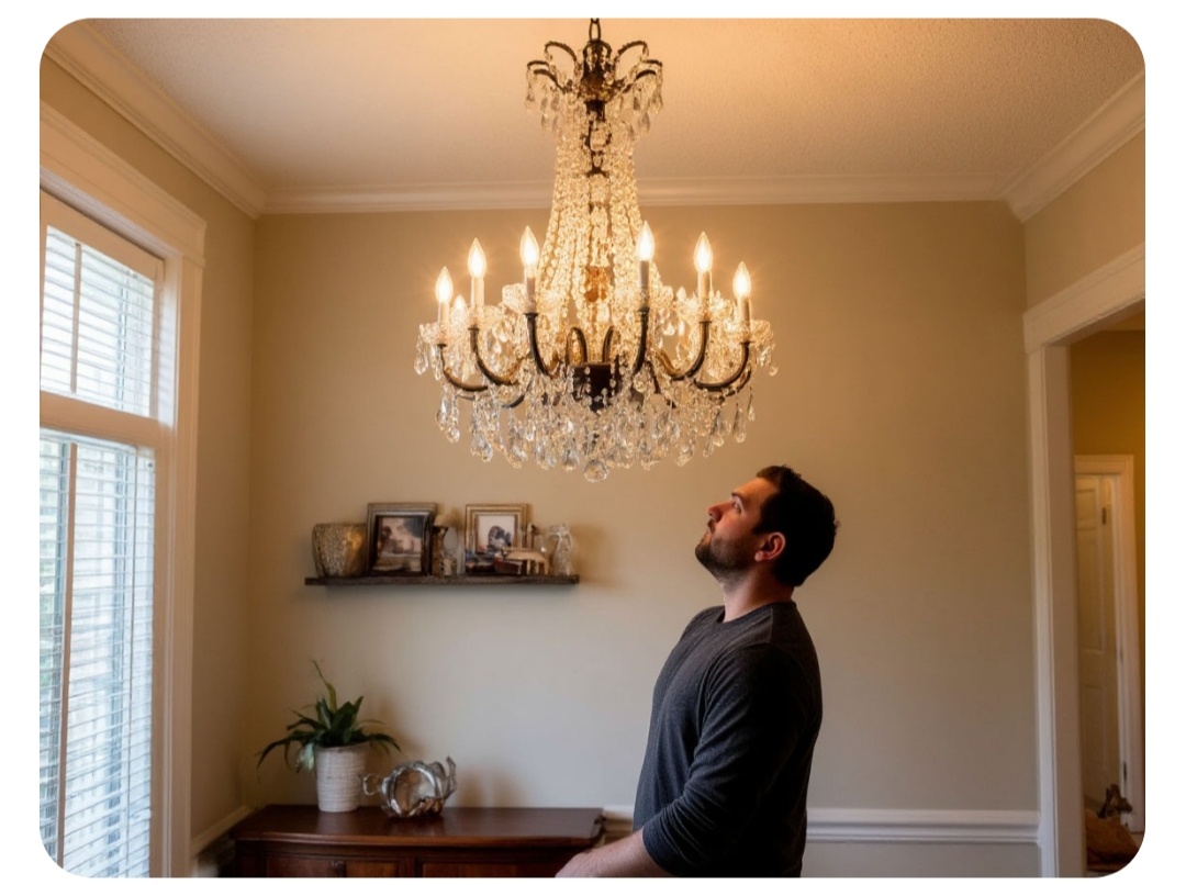 Как установить люстру?