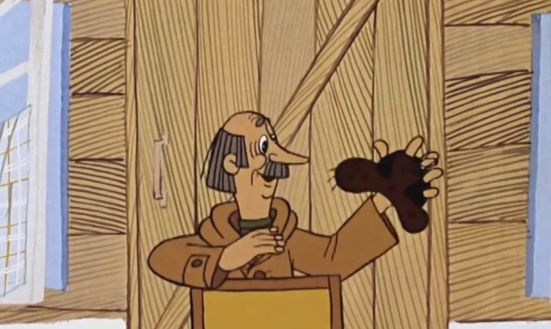 Степан Карпов показывает царю прострелянную шапку. 1634 г., фото в цвете))) 