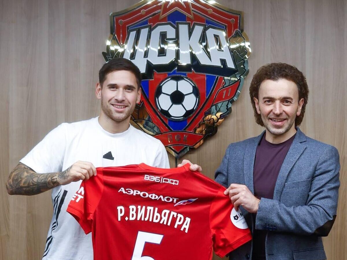    Футболист ЦСКА Родриго Вильягра © Фото : Официальный Telegram-канал ЦСКА