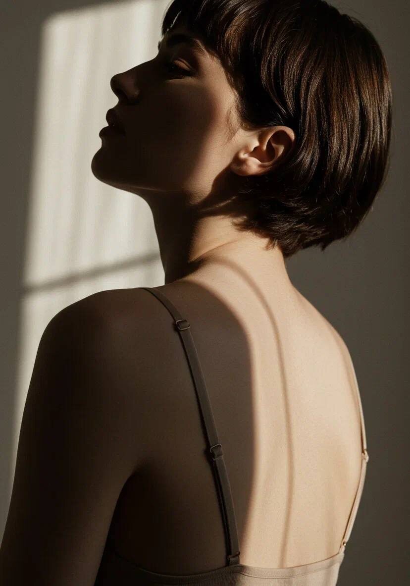 Эстетика девушки: наслаждение весенними лучами солнца