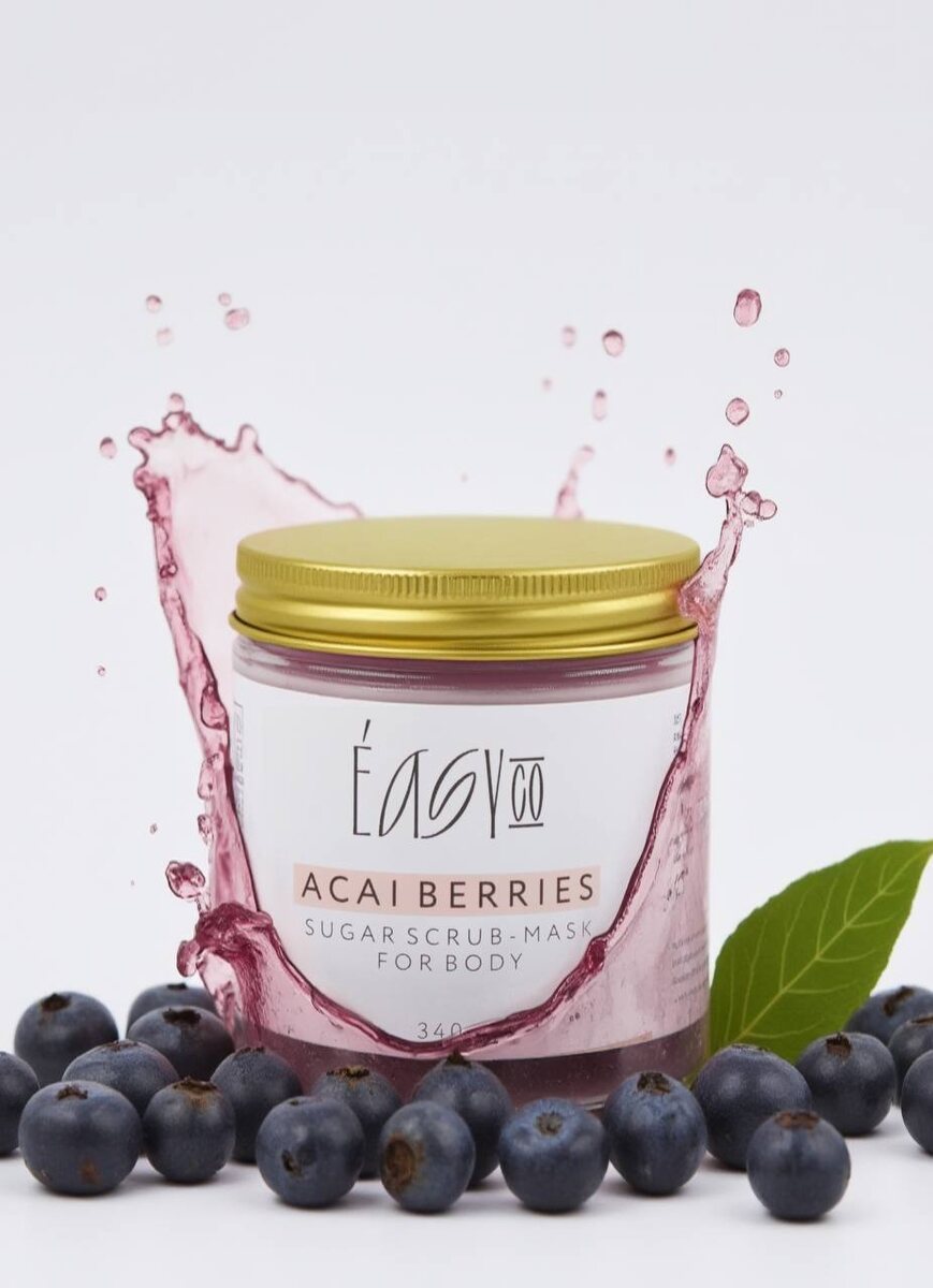Скраб с ягодами  асаи и натуральными маслами от EASY CO