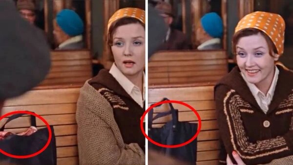 В фильме «Москва слезам не верит» что-то странное происходит с платком. Фото © Кадр из фильма «Москва слезам не верит», режиссёр Владимир Меньшов, сценарист Валентин Черных / Kinopoiskatomic:embed 3 