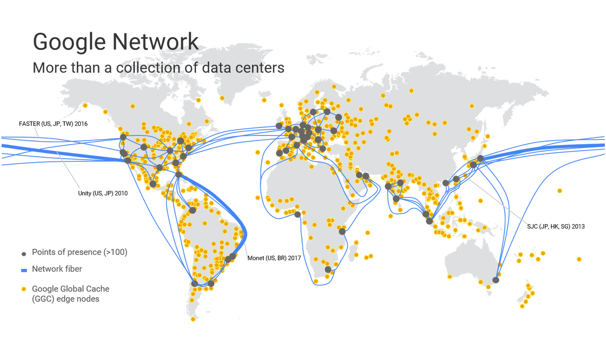 Сеть дата-центров Google