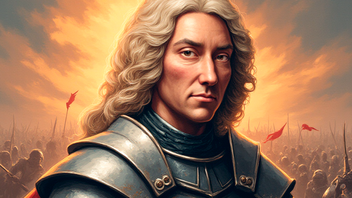 Вольное изображение господаря Кантемира с официальной гравюры