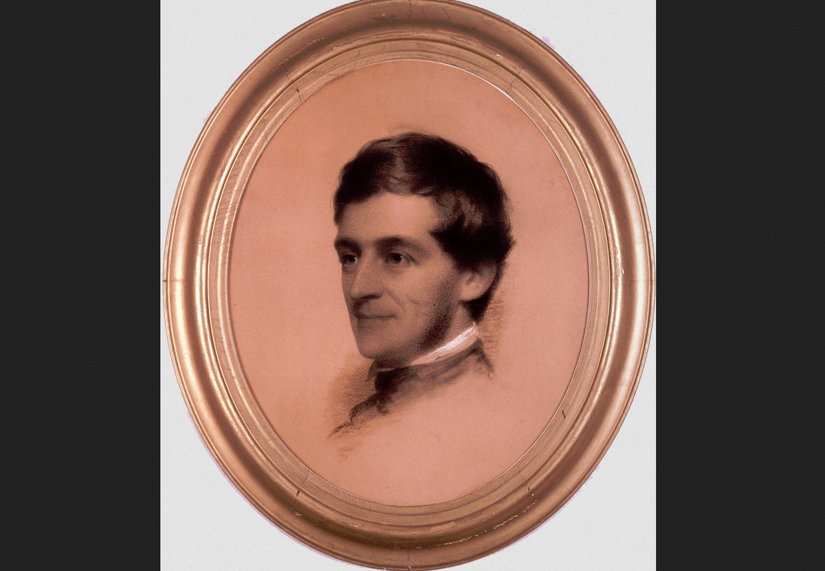  Истман Джонсон. "Портрет Ральфа Уолдо Эмерсона", 1846.