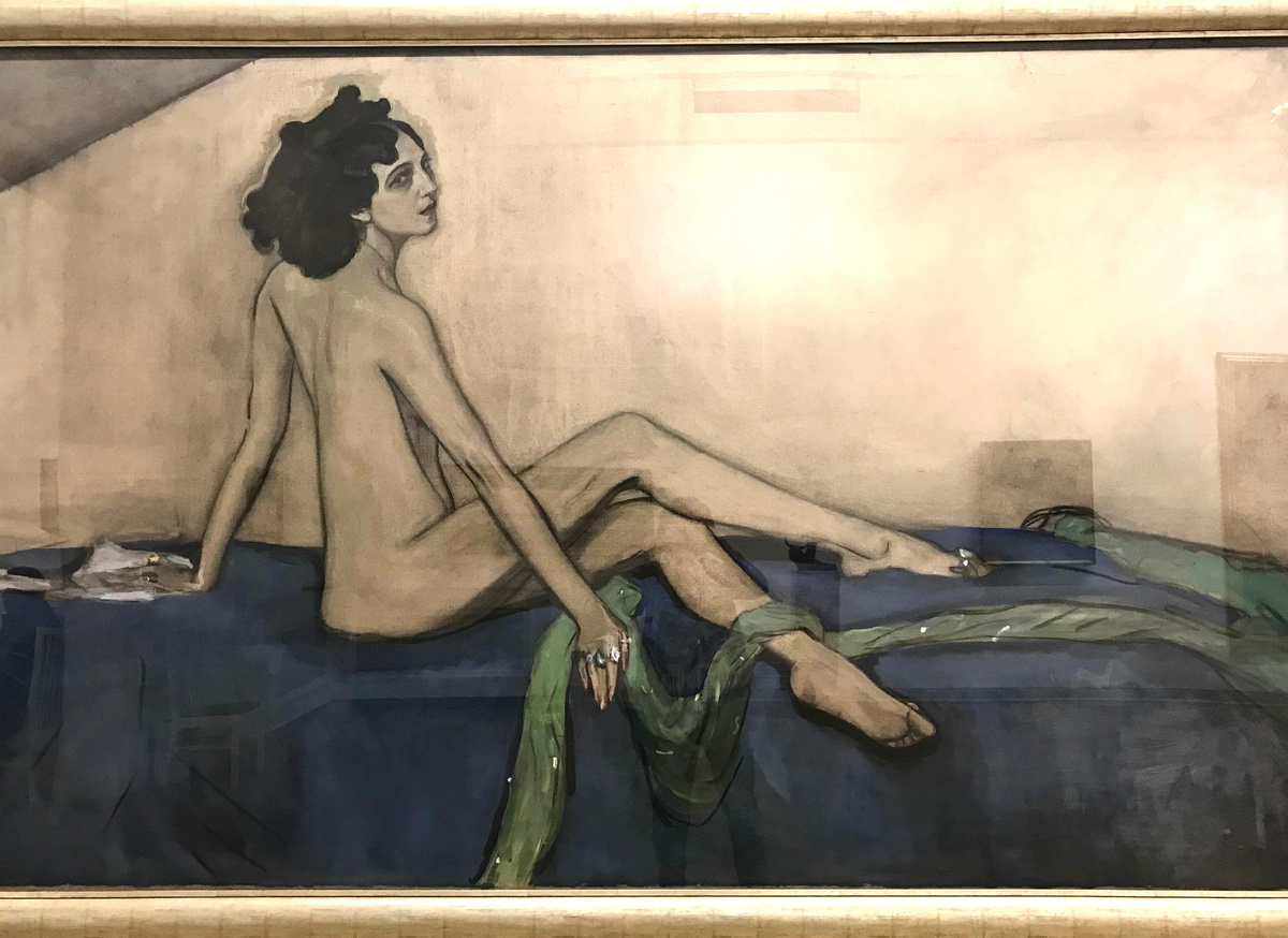 Валентин Серов, Портрет Иды Рубинштейн (1910) (Фото автора. Сделано в Русском музее)