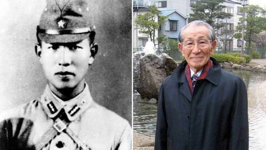 Хироо Онода в 1944 и в 2010 годах