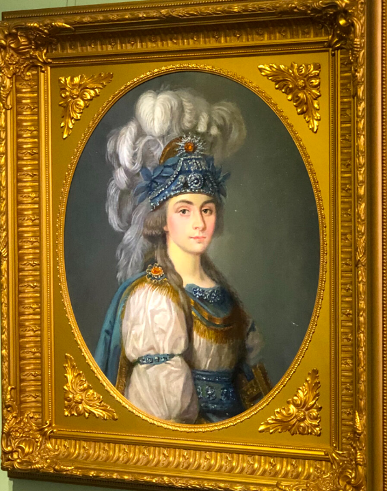 Прасковья Жемчугова в роли Элианы,героини оперы Андре Гретри "Самнитские браки". Усадьба Кусково.