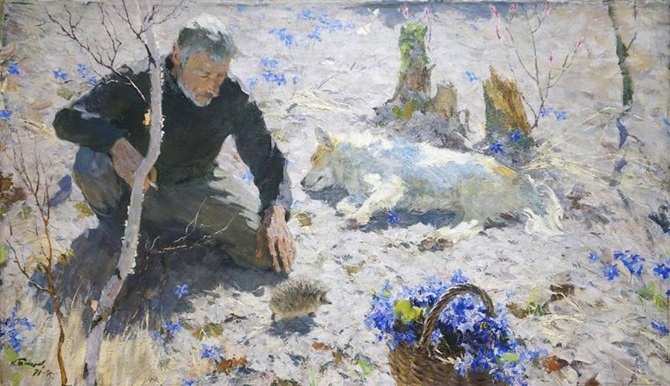 Владимир Токарев. Весенняя сказка. 1971-1975. Холст, масло. Краснодарский краевой художественный музей имени Ф.А. Коваленко