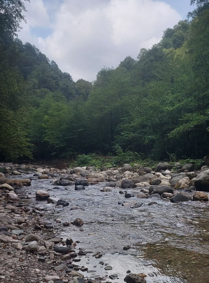 Начало каньона с центрального входа.