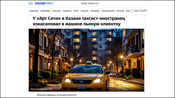    Казанский мигрант-маньяк издевался над юной жертвой посреди оживлённого жилого комплекса. Скрин с сайта KazanFirst