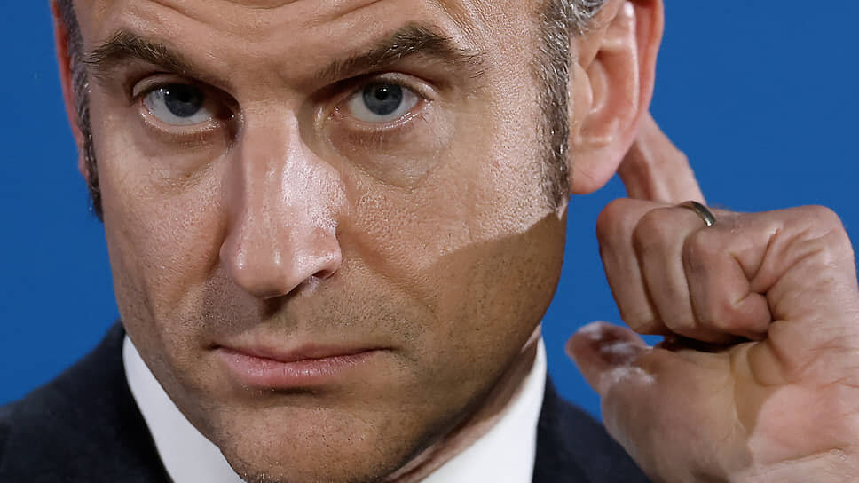 Президент Франции Эмманюэль Макрон в телеообращении анонсировал дискуссию о «ядерном зонтике» над ЕС.📷Фото: Christian Hartmann / Reuters