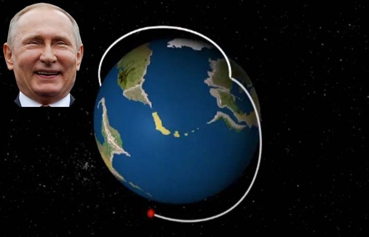 Хрущев: "Мы можем запускать ракеты не через Северный полюс, а в обратном направлении. Как говорится в народе – ты его ждешь в дверь, а он  лезет в окно".  Налицо - Хрущев -2.0. 