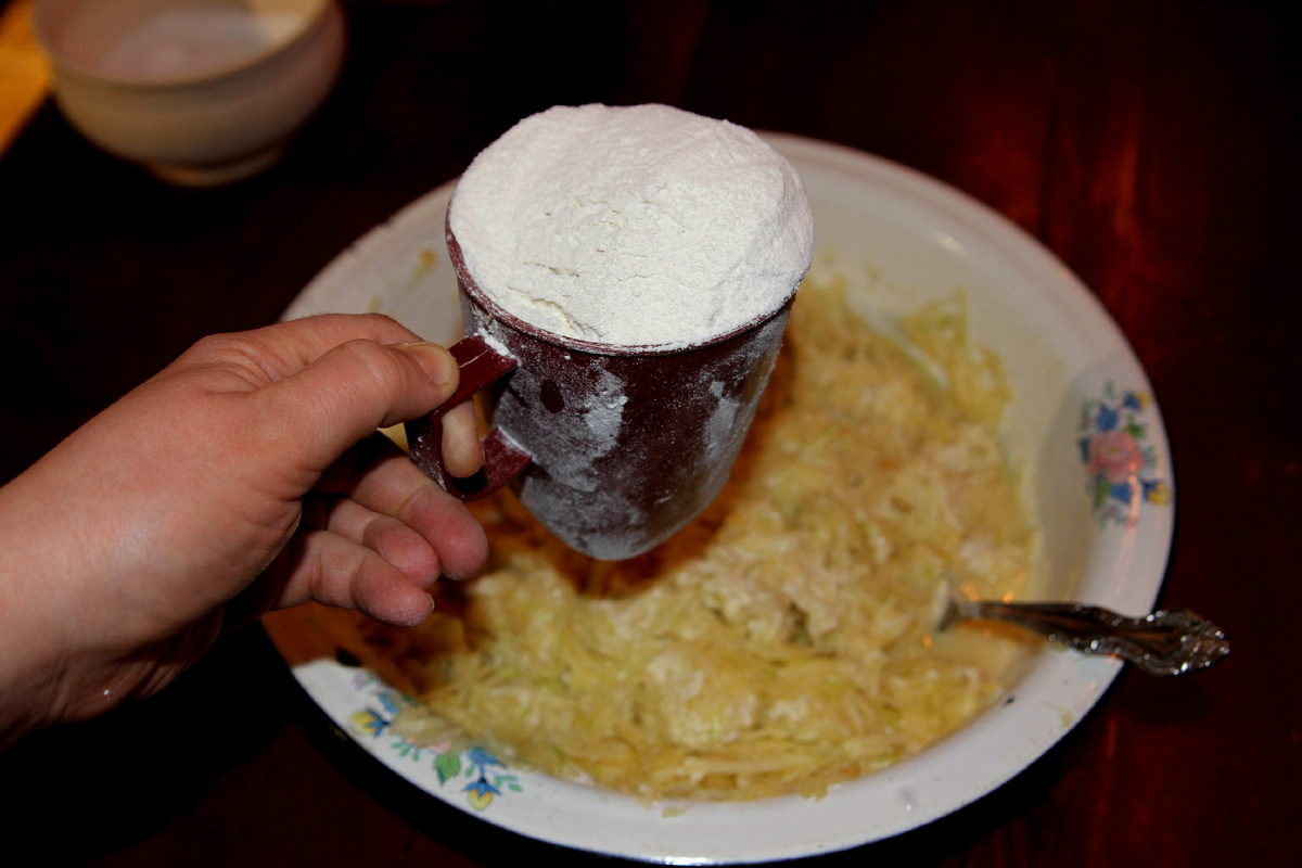 Тесто из кабачков