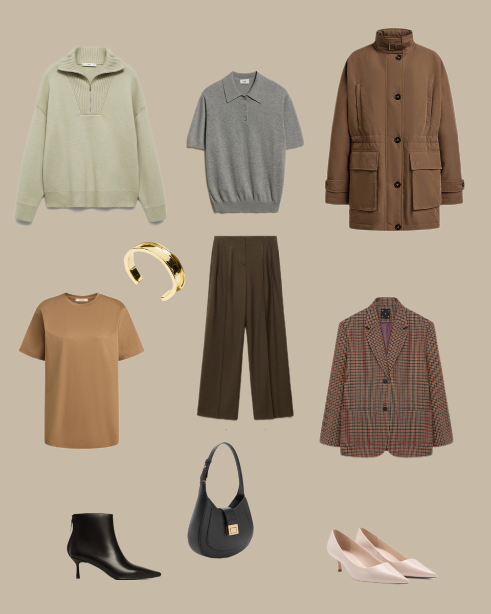 подборка вещей на март из Трендбука весна 2025, коллаж составлен автором