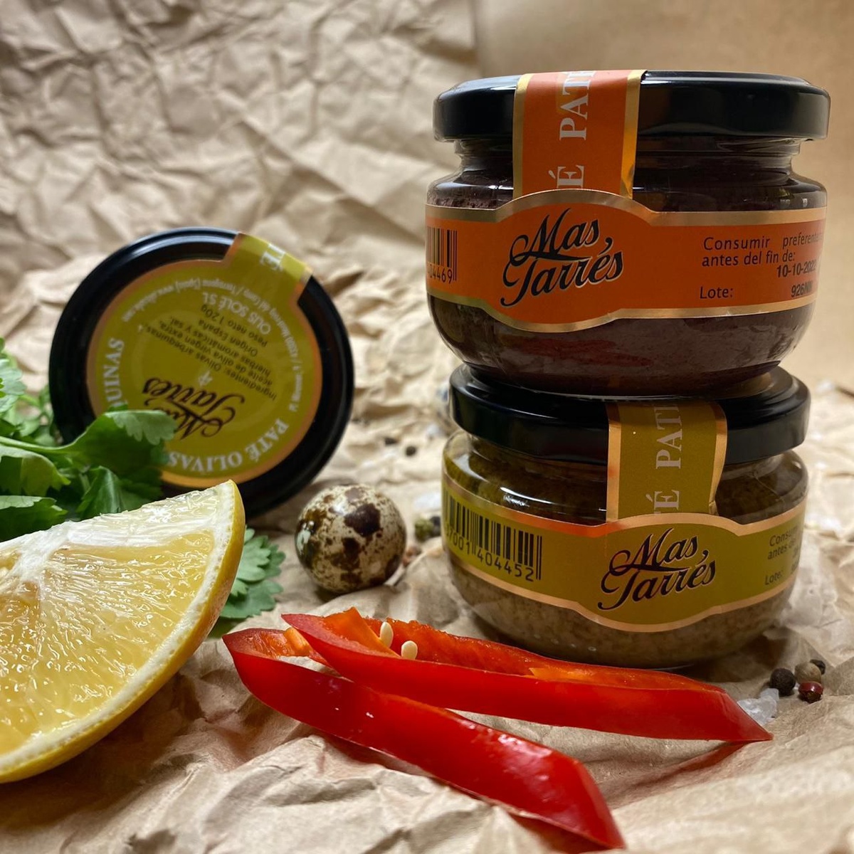 Паштет из оливок зеленых и черных из Испании бренд Mas Tarres импортер в РФ ООО Оливагифт
