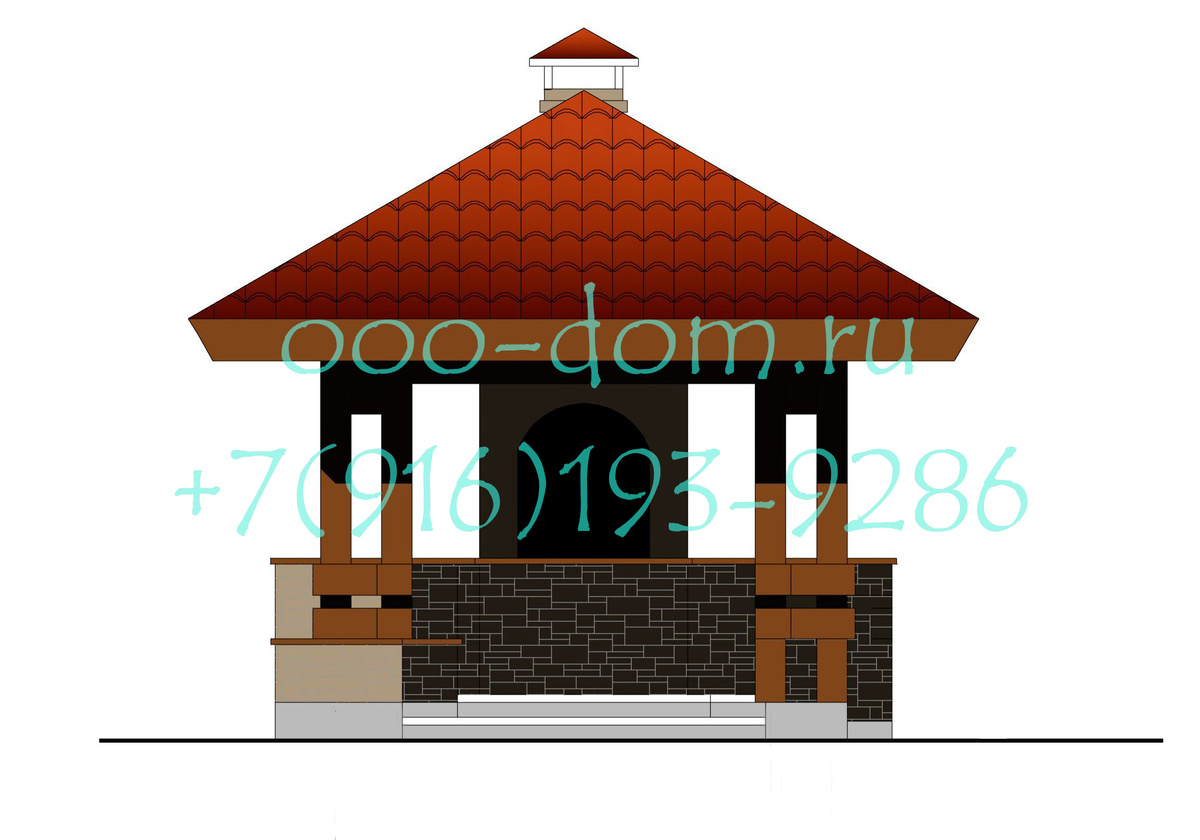 Проект беседки Шале