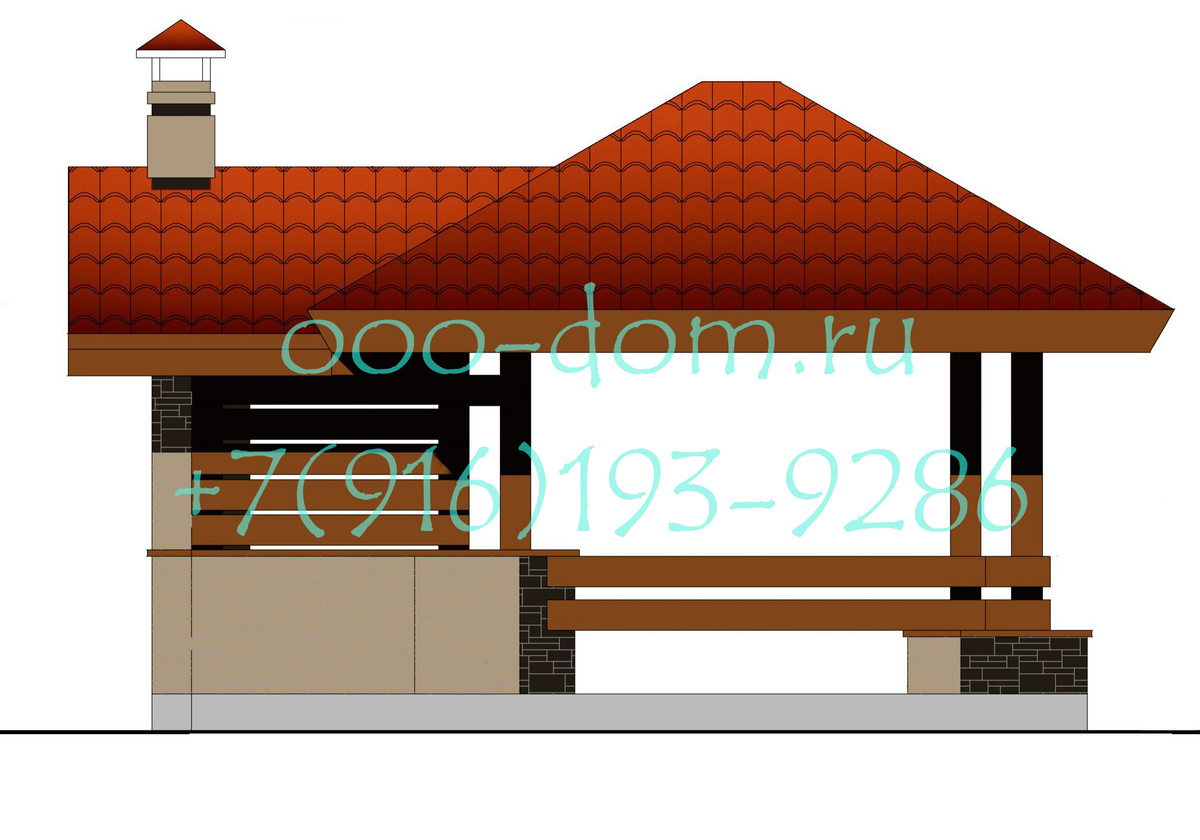 Проект беседки Шале