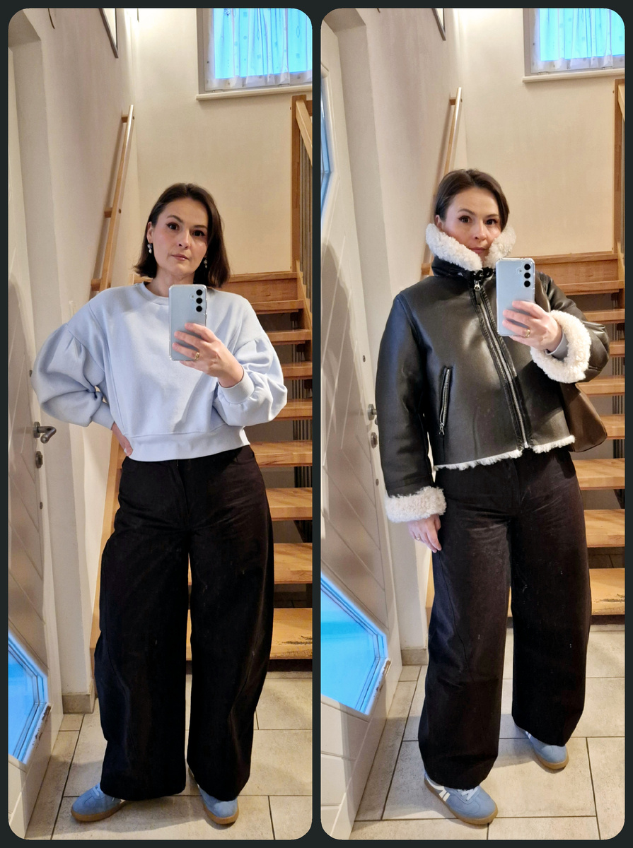 На мне, в помещении и на улице 