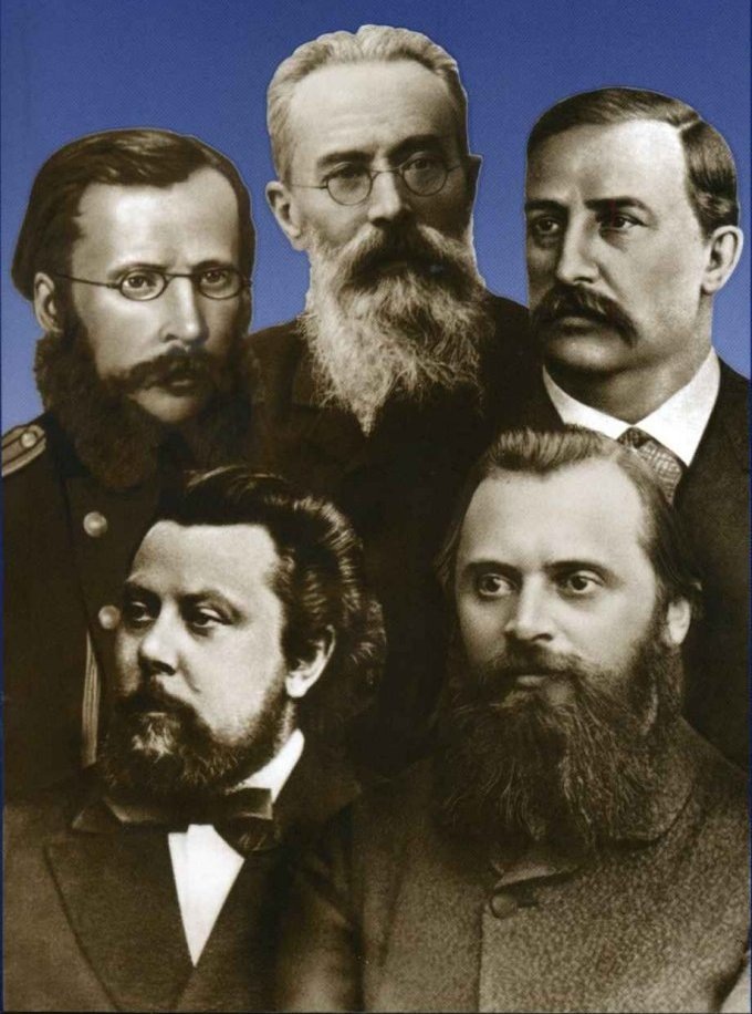 Рисунок 1. Композиторы «Могучей кучки» (из открытых источников «Яндекс»)