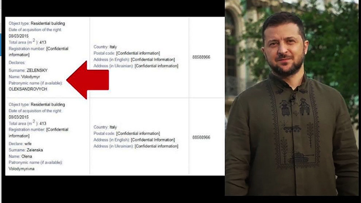    Иногда Зеленский даже не стесняется своего имени в документах о покупке заграничной недвижимости//Скриншот поста в ТГ-канале "Хуже и не скажешь"