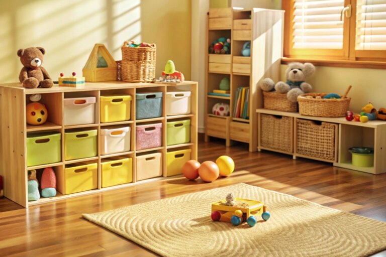    Как организовать хранение игрушек: 10 лайфхаков для уютного пространства в детской комнате
