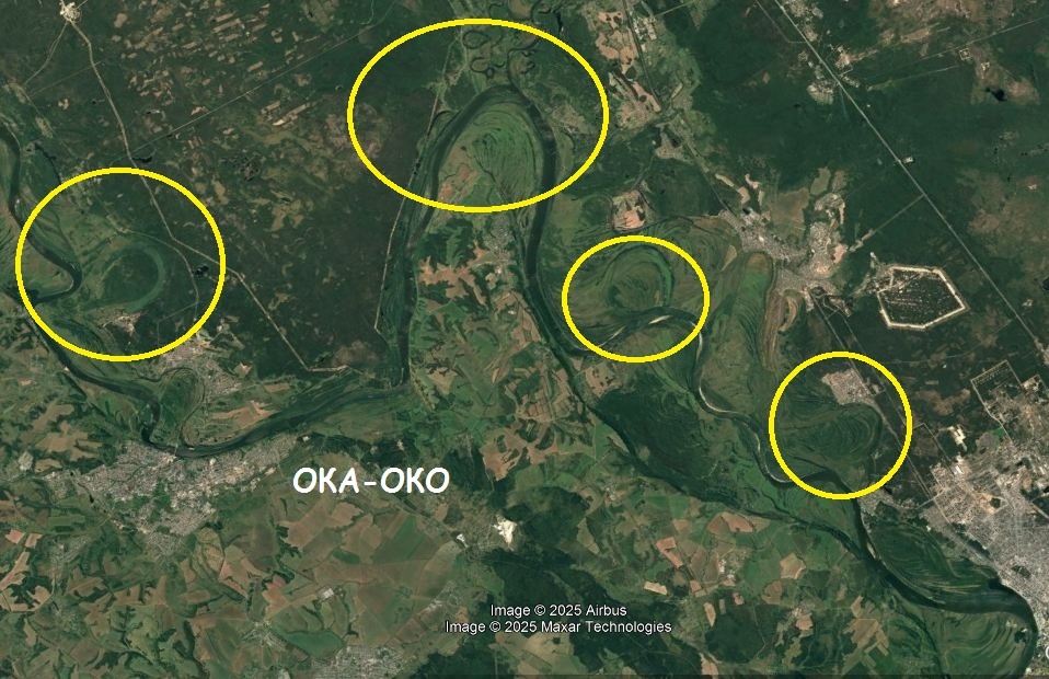 река Ока недалеко от устья.