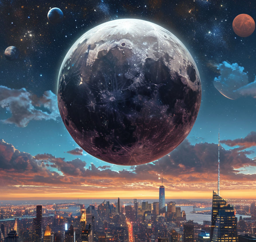 Такое вид этого замтения выдал мне ИИ, Луна ушла с орбиты)) 