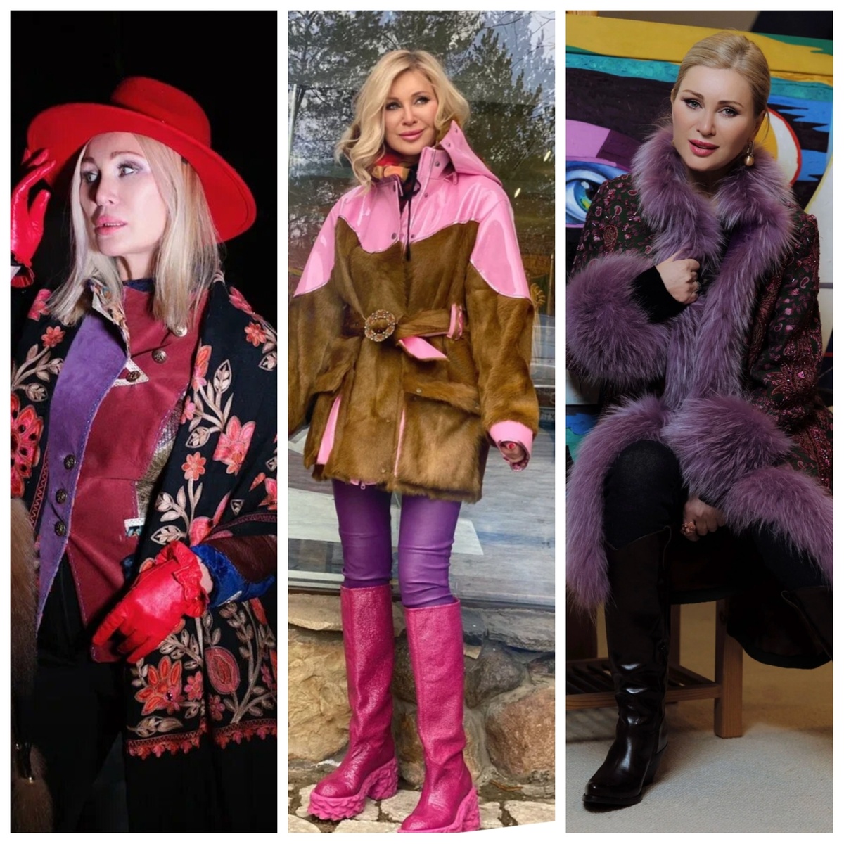 1фото Вика Цыганова в кожаной куртке