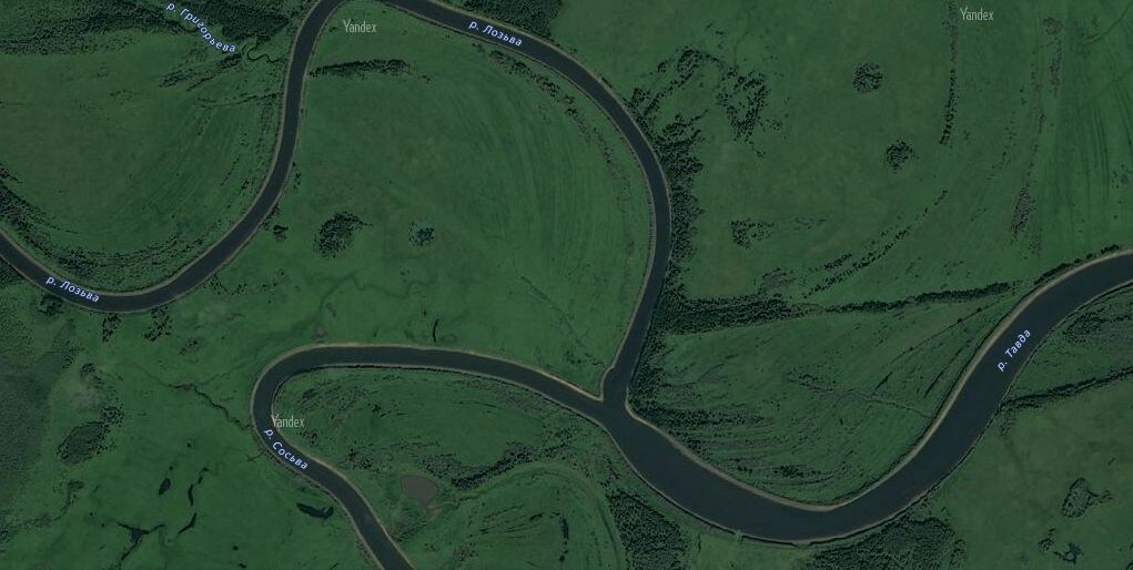 Лозьва и Сосьва образут реку Тавда-"Та в Другую".