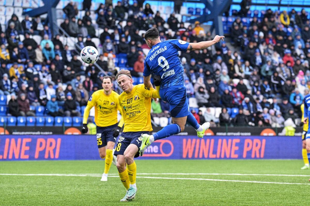 ФК "Оренбург" и ФК "Ростов" сыграли в матче чемпионата России 8 марта 2025 года. Фото: пресс-служба ФК "Оренбург"