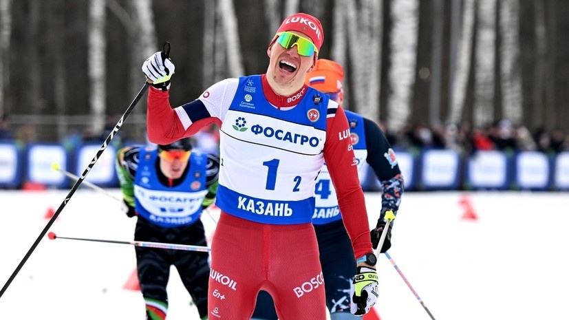     Российский лыжник Александр Большунов РИА Новости Максим Богодвид