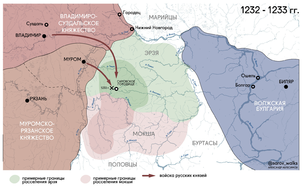 Поход Владимирского и Муромского князя в земли мордвы 1232-1233 гг.