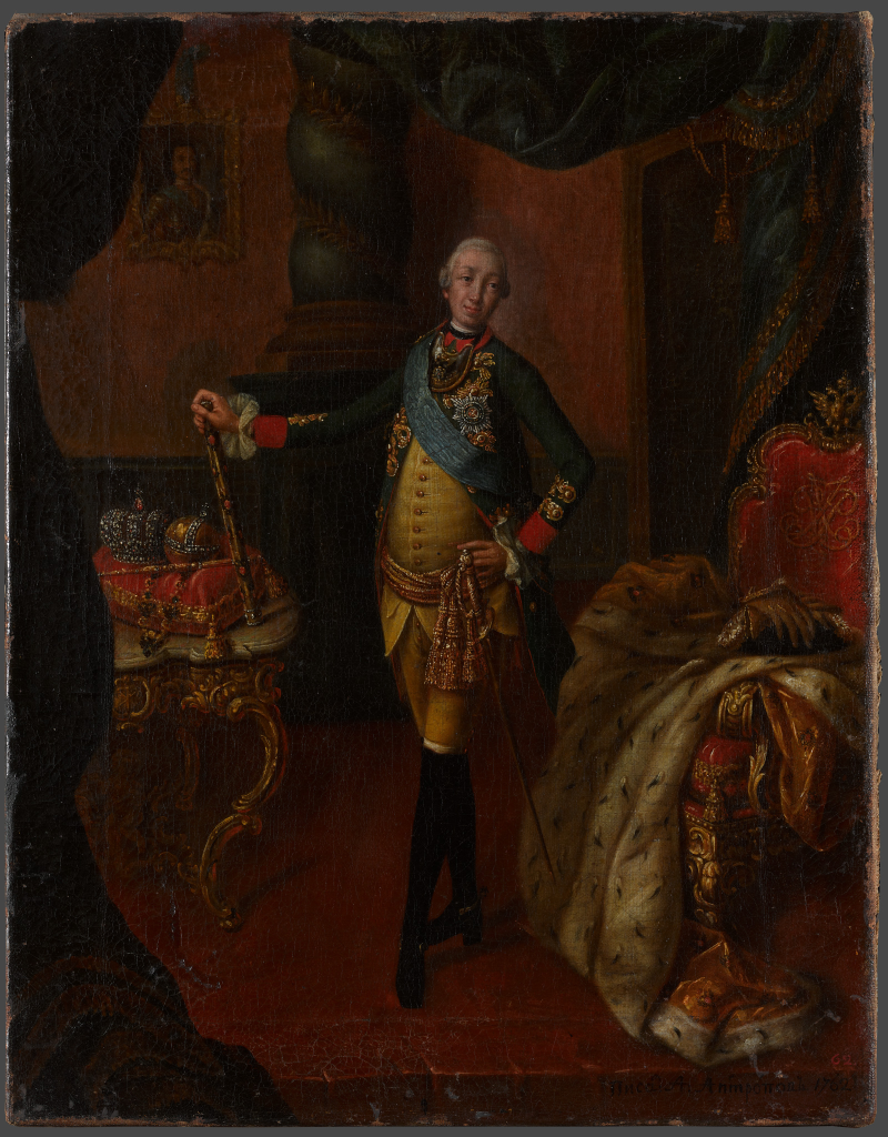 Алексей Петрович Антропов. Портрет Петра III. 1762 год. Третьяковская галерея.
