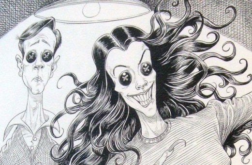 Эта иллюстрация, на самом деле, взята из книги "Коралина". Однако именно эт амать с пуговицами вместо глаз ассоциируется у меня с Джозефиной