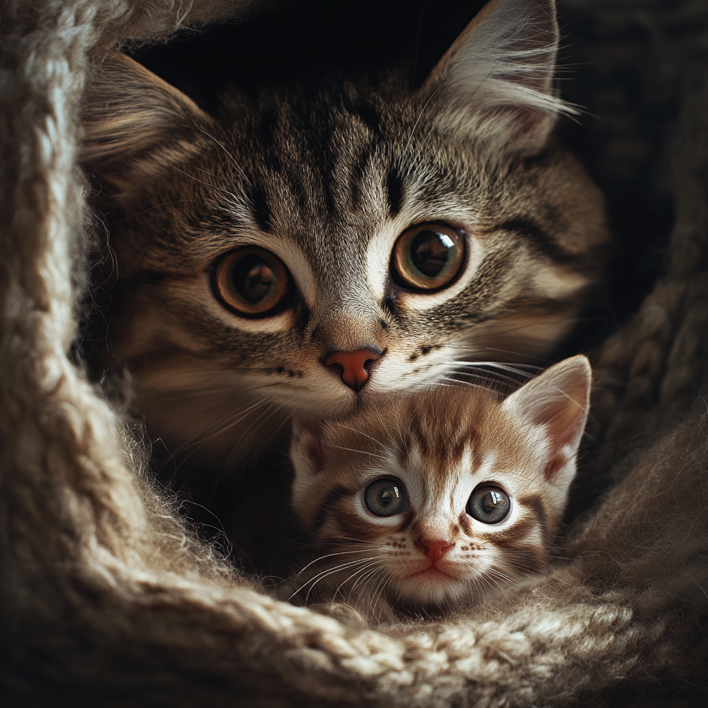 - Обожаю мамино тепло!