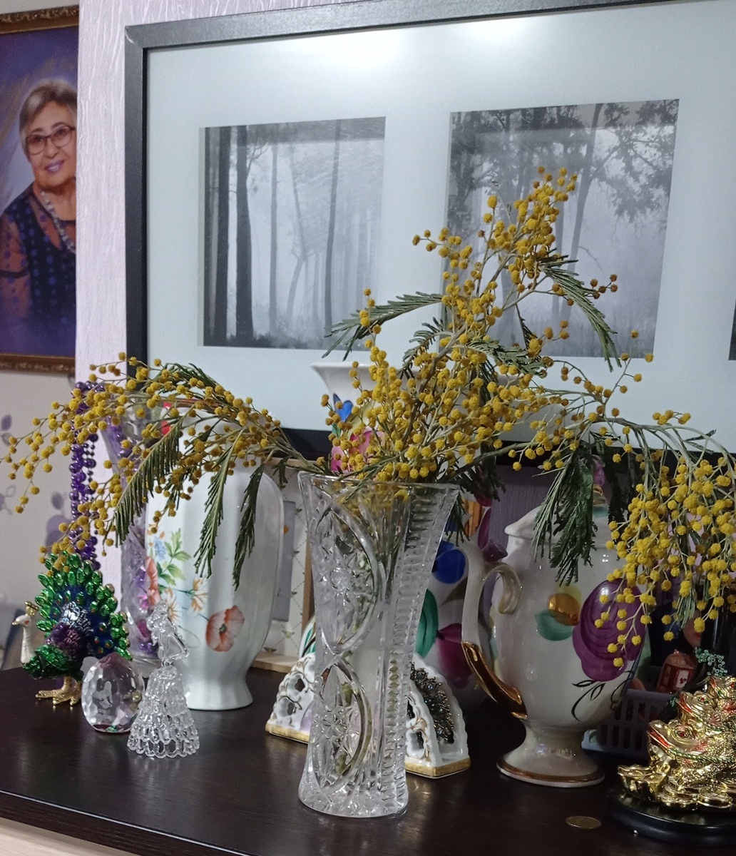 Для меня он, прежде всего День, когда поздравляют Мам! А потом уже день,когда поздравляют коллеги- мужчины на работе, друзья, родня...И мне всегда грустно в этот день. Никто не принесёт букет цветов и не скажет " Поздравляю  мамочка! ", не подарит,иногда , чисто символически, а чаще значимый подарок. Например, моя младшая дочь ,еще будучи студенткой, работала по ночам, чтобы купить мне французские духи на 8 Марта. Но ничего же не изменить...Вот и букетик мимозы куплен мною к Празднику, чтобы как-то скрасить  это  ощущение грусти.