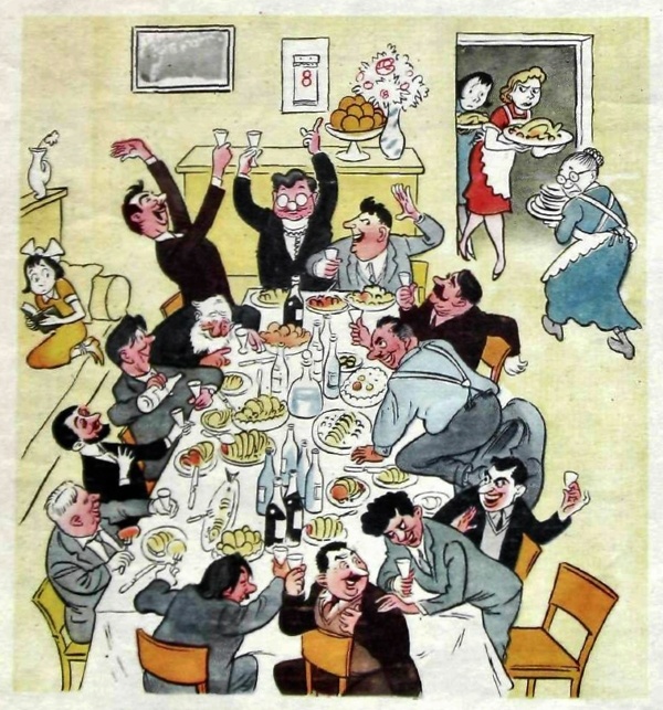 Художник Н. Лисогорский. Журнал «Крокодил» 1963 №7