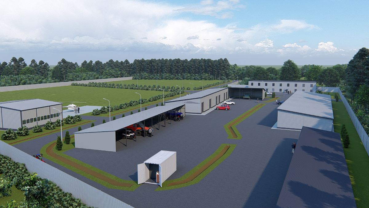 10 заездов, по всей длине данного навеса